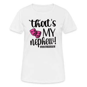 Stolze Theater Tante Eines Theaterschauspielers - Frauen T-Shirt atmungsaktiv - Weiß - Vorne - AI Model Female 172 dark (172cm)