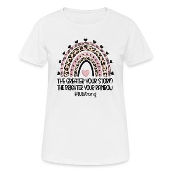 IUI Mama Intrauterine Insemination Mutter Geschenk - Frauen T-Shirt atmungsaktiv - Weiß - Vorne - AI Model Female 172 dark (172cm)