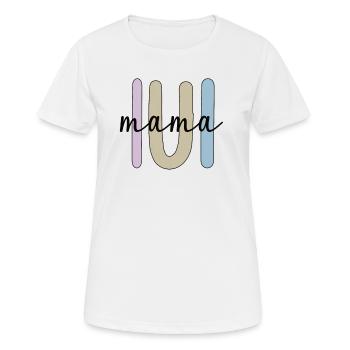 IUI Mama Intrauterine Insemination Schwangerschaft - Frauen T-Shirt atmungsaktiv - Weiß - Vorne - AI Model Female 172 dark (172cm)