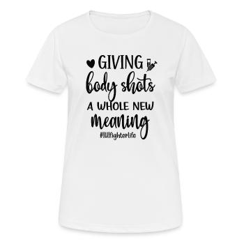 IUI Mama Intrauterine Insemination IUI Mutter - Frauen T-Shirt atmungsaktiv - Weiß - Vorne - AI Model Female 172 dark (172cm)
