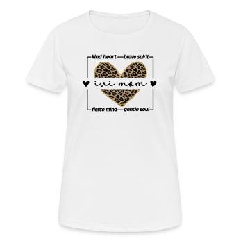 Stolze IUI Mama IUI Intrauterine Insemination Mama - Frauen T-Shirt atmungsaktiv - Weiß - Vorne - AI Model Female 172 dark (172cm)