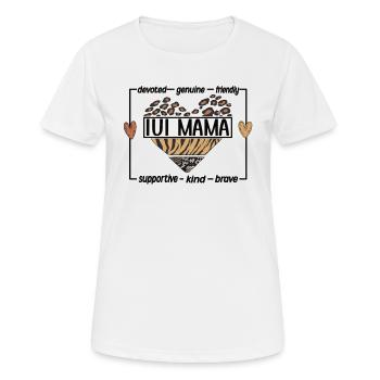 Stolze IUI Mama IUI Intrauterine Insemination Mama - Frauen T-Shirt atmungsaktiv - Weiß - Vorne - AI Model Female 172 dark (172cm)