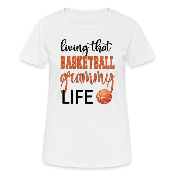 Grammy Oma Von Basketballspieler Basketball Grammy - Frauen T-Shirt atmungsaktiv - Weiß - Vorne - AI Model Female 172 dark (172cm)