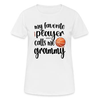 Grammy Oma Von Basketballspieler Basketball Grammy - Frauen T-Shirt atmungsaktiv - Weiß - Vorne - AI Model Female 172 dark (172cm)