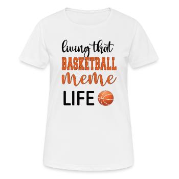 Meme Oma Von Basketballspieler Basketball Meme - Frauen T-Shirt atmungsaktiv - Weiß - Vorne - AI Model Female 172 dark (172cm)