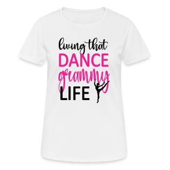 Proud Dance Grammy Grandma Par Dancer Dance Grammy - T-shirt respirant Femme - blanc - Devant - AI Model Female 172 dark (172cm)