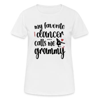 Fier Dance Grammy Grandma De Dancer Dance Grammy - T-shirt respirant Femme - blanc - Devant - AI Model Female 172 dark (172cm)