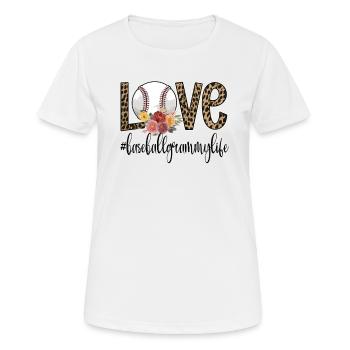 Grammy Oma Eines Baseballspieler Baseball Grammy - Frauen T-Shirt atmungsaktiv - Weiß - Vorne - AI Model Female 172 dark (172cm)