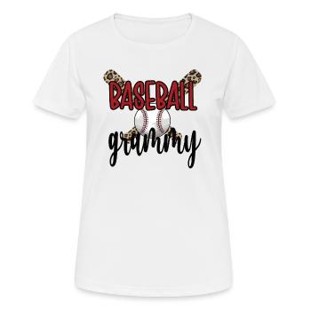 Grammy Oma Eines Baseballspieler Baseball Grammy - Frauen T-Shirt atmungsaktiv - Weiß - Vorne - AI Model Female 172 dark (172cm)