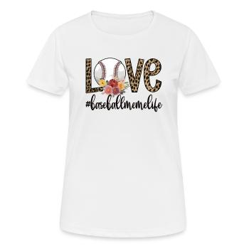 Meme Oma Eines Baseballspieler Baseball Meme - Frauen T-Shirt atmungsaktiv - Weiß - Vorne - AI Model Female 172 dark (172cm)