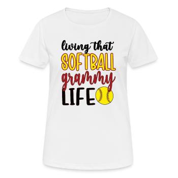 Grammy Granny By Softball Player Softball Grammy - Women's Breathable T-Shirt - white - Front - AI Model Female 172 dark (172cm)