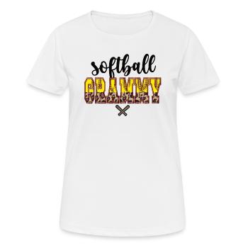 Grammy Oma Eines Softballspieler Softball Grammy - Frauen T-Shirt atmungsaktiv - Weiß - Vorne - AI Model Female 172 dark (172cm)