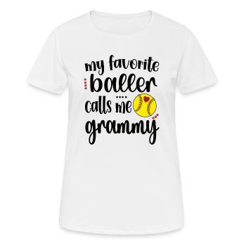 Grammy Oma Von Softballspieler Softball Grammy - Frauen T-Shirt atmungsaktiv - Weiß - Vorne - AI Model Female 172 dark (172cm)