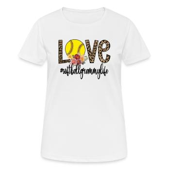 Grammy Oma Eines Softballspieler Softball Grammy - Frauen T-Shirt atmungsaktiv - Weiß - Vorne - AI Model Female 172 dark (172cm)