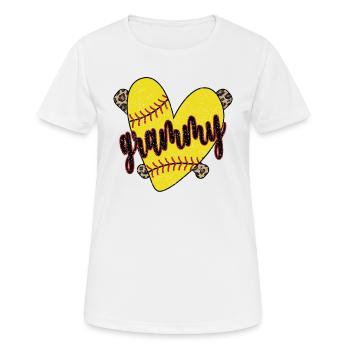 Grammy Oma Eines Softballspieler Softball Grammy - Frauen T-Shirt atmungsaktiv - Weiß - Vorne - AI Model Female 172 dark (172cm)