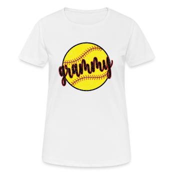 Grammy Oma Eines Softballspieler Softball Grammy - Frauen T-Shirt atmungsaktiv - Weiß - Vorne - AI Model Female 172 dark (172cm)