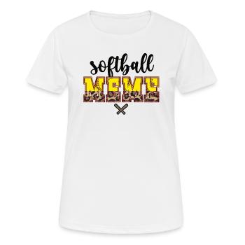 Meme Oma Eines Softballspieler Softball Meme - Frauen T-Shirt atmungsaktiv - Weiß - Vorne - AI Model Female 172 dark (172cm)