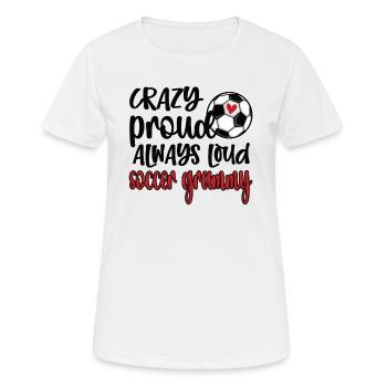 Grammy Grand-mère de joueur de football Grammy - T-shirt respirant Femme - blanc - Devant - AI Model Female 172 dark (172cm)