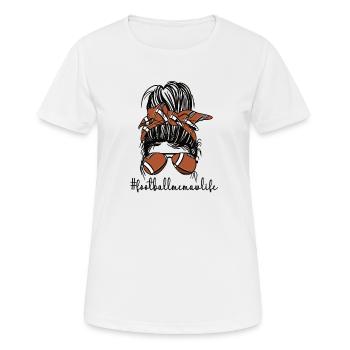 Football Memaw Grandma Of Football Player Memaw - Frauen T-Shirt atmungsaktiv - Weiß - Vorne - AI Model Female 172 dark (172cm)