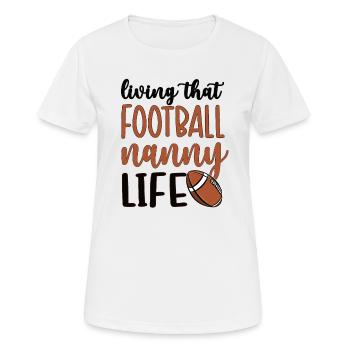 Football Nanny Grandma Of Football Player Nanny - Frauen T-Shirt atmungsaktiv - Weiß - Vorne - AI Model Female 172 dark (172cm)