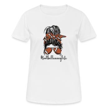 Football Nanny Grandma Of Football Player Nanny - Frauen T-Shirt atmungsaktiv - Weiß - Vorne - AI Model Female 172 dark (172cm)