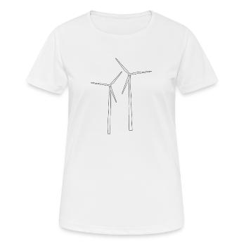 windmill - Women's Breathable T-Shirt - white - Front - AI Model Female 172 dark (172cm)