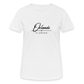 Orlando Florida - Women's Breathable T-Shirt - white - Front - AI Model Female 172 dark (172cm)