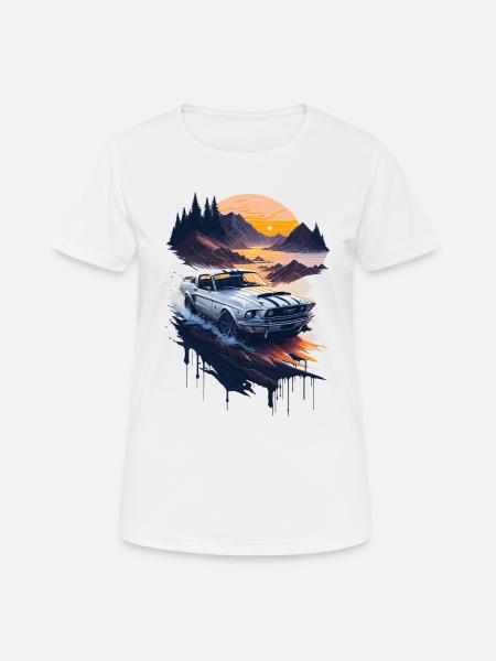Classic sports car - Women's Breathable T-Shirt - white