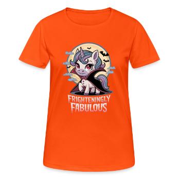 Effroyablement fabuleux - T-shirt respirant Femme - orange néon - Devant - AI Model Female 172 dark (172cm)