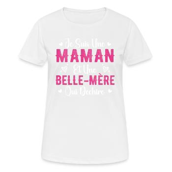 Wife Mom And A Heartbreaking Mother-in-Law - Women's Breathable T-Shirt - white - Front - AI Model Female 172 dark (172cm)