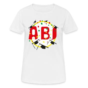 ABI Party mit viel Spaß, eine coole Geschenkidee. - Frauen T-Shirt atmungsaktiv - Weiß - Vorne - AI Model Female 172 dark (172cm)
