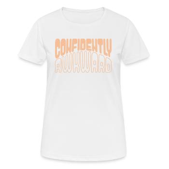 Confidently awkward in yellow - Women's Breathable T-Shirt - white - Front - AI Model Female 172 dark (172cm)