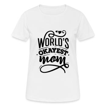 La maman la mieux du monde - T-shirt respirant Femme - blanc - Devant - AI Model Female 172 dark (172cm)