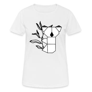 Koala auf Eukalyptus - Frauen T-Shirt atmungsaktiv - Weiß - Vorne - AI Model Female 172 dark (172cm)