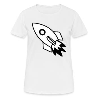 Rocket black - Women's Breathable T-Shirt - white - Front - AI Model Female 172 dark (172cm)