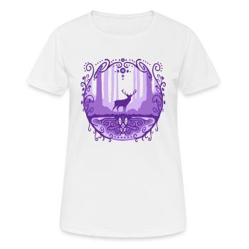 The king of the forest - Women's Breathable T-Shirt - white - Front - AI Model Female 172 dark (172cm)