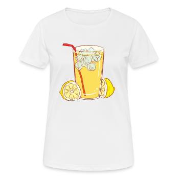 citron lime citron veggie Veggie agrumes - T-shirt respirant Femme - blanc - Devant - AI Model Female 172 dark (172cm)