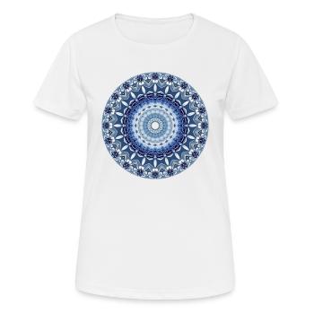 Mandala - Frauen T-Shirt atmungsaktiv - Weiß - Vorne - AI Model Female 172 dark (172cm)