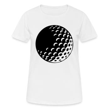Ball Golf - Golf - T-shirt respirant Femme - blanc - Devant - AI Model Female 172 dark (172cm)