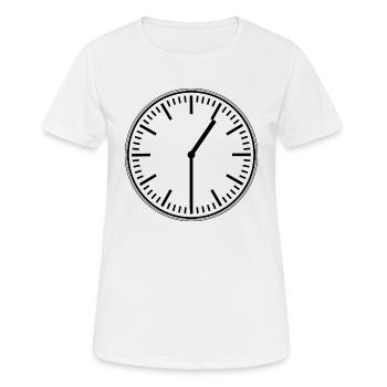 clock time clock time hourglass hourglass34 - Women's Breathable T-Shirt - white - Front - AI Model Female 172 dark (172cm)