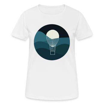 Heißluftballon - Frauen T-Shirt atmungsaktiv - Weiß - Vorne - AI Model Female 172 dark (172cm)