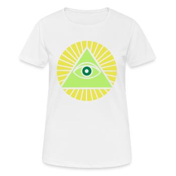 Illuminati - T-shirt respirant Femme - blanc - Devant - AI Model Female 172 dark (172cm)