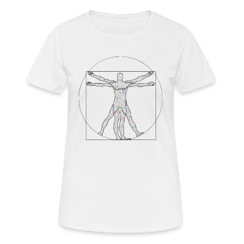 Da Vinci Programmeur Idée de cadeau - T-shirt respirant Femme - blanc - Devant - AI Model Female 172 dark (172cm)