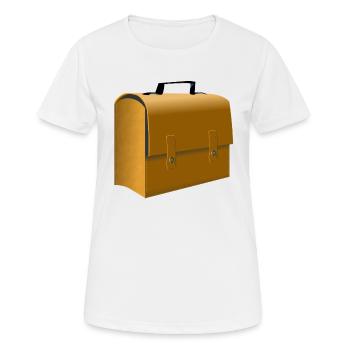 backpack suitcase rucksack bag aktenkoffer110 - Frauen T-Shirt atmungsaktiv - Weiß - Vorne - AI Model Female 172 dark (172cm)