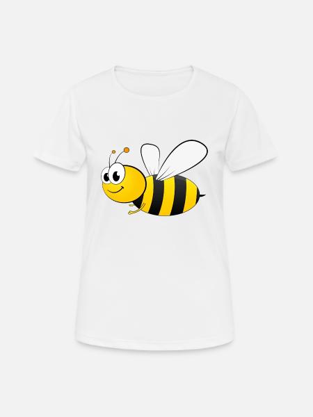 fleißiges Bienchen - Frauen T-Shirt atmungsaktiv - Weiß