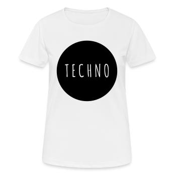 TECHNO - T-shirt respirant Femme - blanc - Devant - AI Model Female 172 dark (172cm)