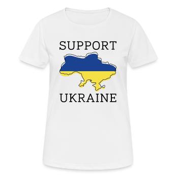 Support Ukraine - Women's Breathable T-Shirt - white - Front - AI Model Female 172 dark (172cm)