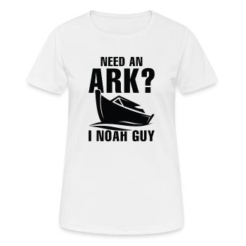 Need An Ark I Noah Guy - Women's Breathable T-Shirt - white - Front - AI Model Female 172 dark (172cm)
