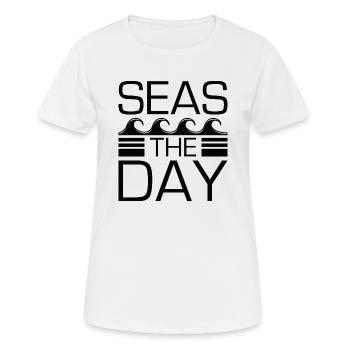 Seas The Day - Women's Breathable T-Shirt - white - Front - AI Model Female 172 dark (172cm)