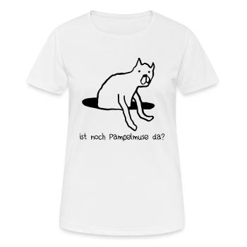 Ist noch Pampelmuse da? - Frauen T-Shirt atmungsaktiv - Weiß - Vorne - AI Model Female 172 dark (172cm)